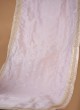 Lilac Cotton Silk Wedding Safa And Dupatta